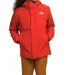 The North Face Carto Triclimate Jacket In Fiery Red/tnf Black In Orange