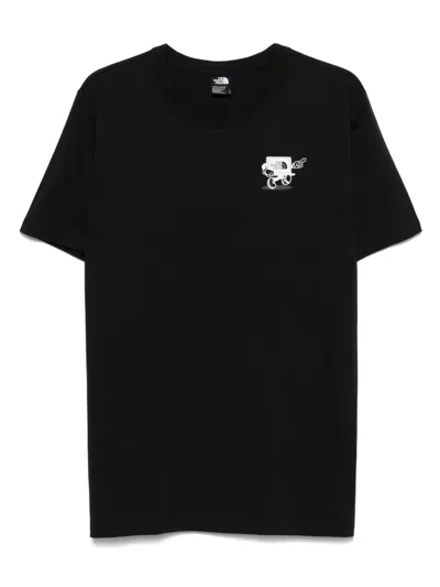 The North Face Cartoon Logo T-shirt In Black