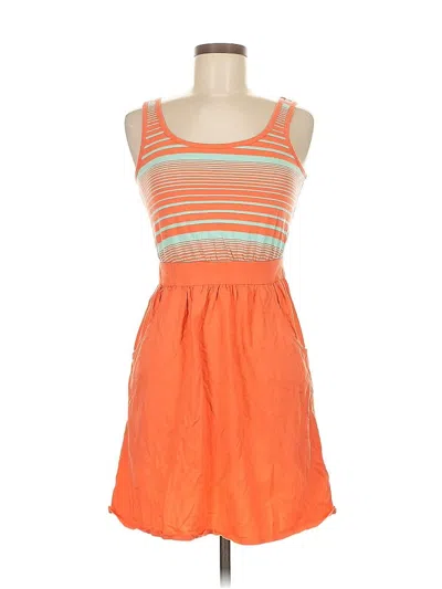 Pre-owned The North Face Casual Dress In Orange