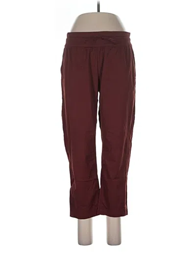 Pre-owned The North Face Casual Pants In Burgundy