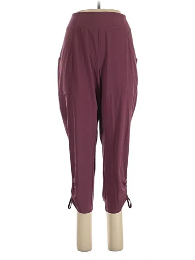 Pre-owned The North Face Casual Pants In Burgundy