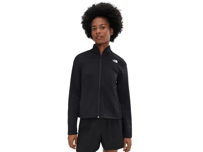 The North Face Cedar Trail Grid Fleece Jacket In Black