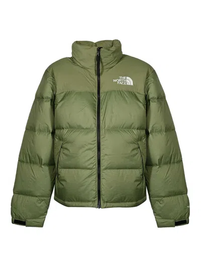The North Face Retro Nuptse 1996 Bark Mist Down Jacket In Green