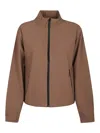 The North Face Dome Wind Jacket With High Collar And Side Pockets In White