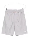 The North Face Checked Zip-pocket Shorts In Gray