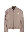 The North Face Relaxed Fit Jacket Featuring Elasticated Hem In Brown