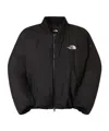 The North Face Black Leather Pack Insulated Jacket In Multi
