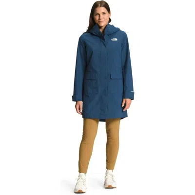 The North Face City Breeze Rain Parka Ii Jacket Women's Blue Hooded Kfc498