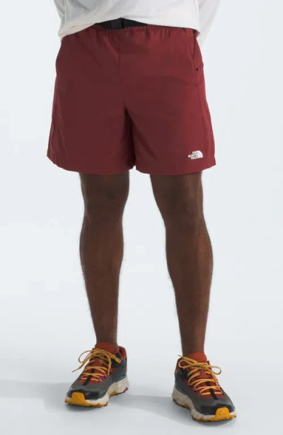 The North Face Class V Pathfinder Belted Shorts In Sumac