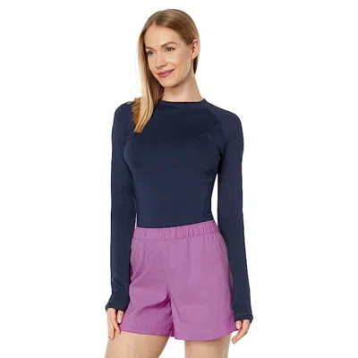 The North Face Class V Water Top Women's Navy Slim Fit Round Neck Ddr2619 In Black