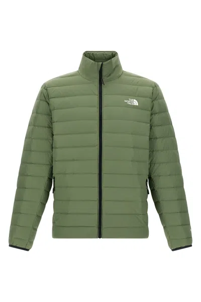 The North Face Quilted High-neck Jacket In Green