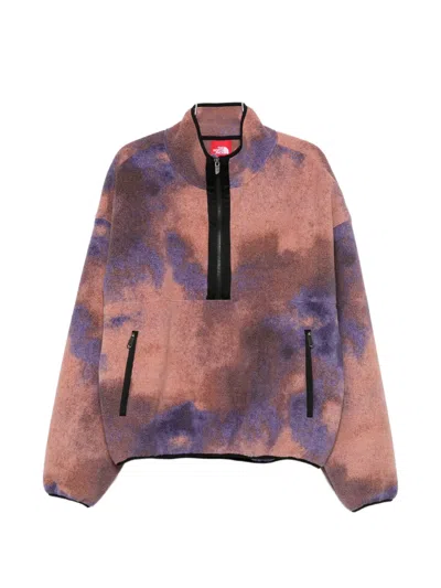 The North Face Cloud-print Sweater In Pink