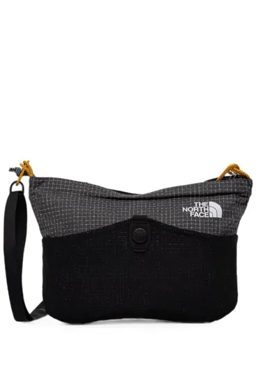 The North Face Clyffe Grid-pattern Mesh-panel Shoulder Bag In Black