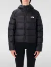 The North Face Down Hoodie With Quilted Design And Hood In Black