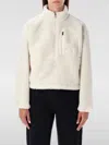 The North Face Extreme Pile Pullover Fleece With Zip In White