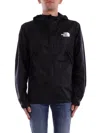 The North Face Dryvent Mono Black Jacket With Logo Printed On The Front In Tech Fabric Man In Nero Neri E Grigi