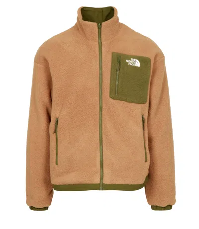 The North Face Coats Camel+green In Brown