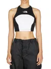 The North Face Color-block Cropped Top In White