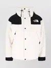 The North Face Color Block Hooded Jacket With Casual Design In White