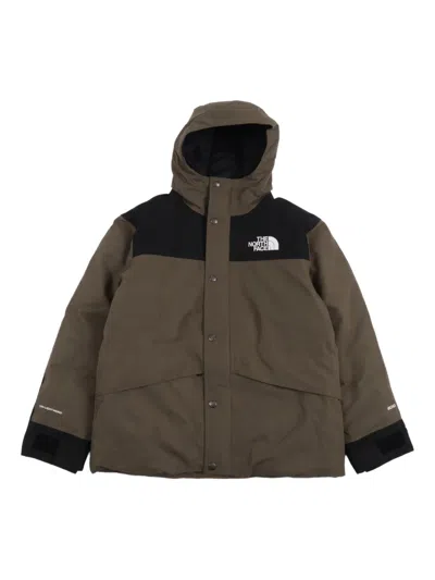 The North Face Kids' Colour-block Hooded Jacket In Green