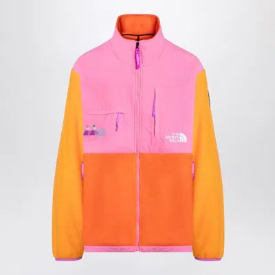 The North Face Colour-block Zip Sweatshirt In Orange