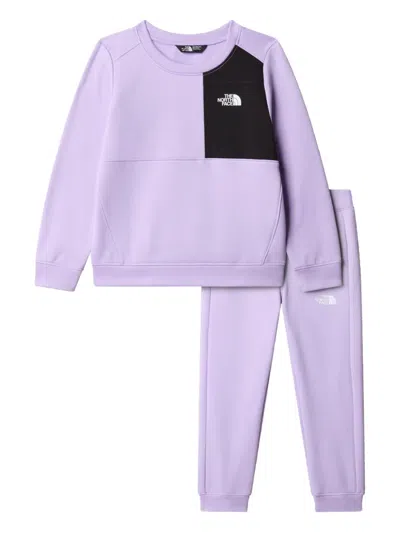 The North Face Kids' Colourblock Tracksuit In Purple