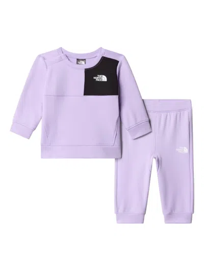 The North Face Babies' Colourblock Tracksuit In Purple