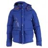 The North Face Comme Des Garçons X  Puffer Coat In Blue Cotton In Blue