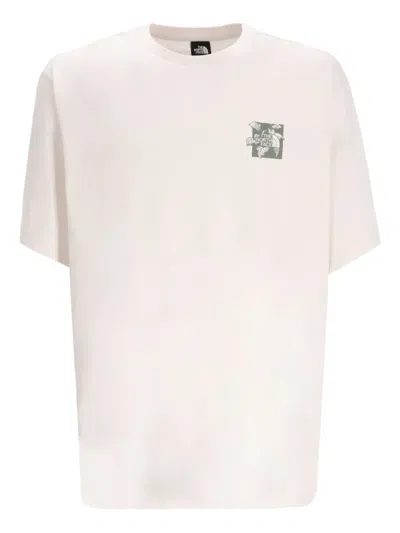 The North Face Connect Graphic-print Cotton T-shirt In Neutral
