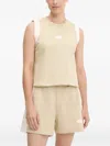The North Face Contrast-panel Sleeveless Top In Neutral