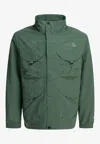 The North Face Multi-pocket Long-sleeved Jacket In Green