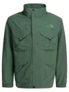 The North Face Multi-pocket Long-sleeved Jacket In Green