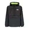 The North Face Convin Anorak Men's Pull-on Windbreaker Black/super Sonicblue In Black/super Sonicblue