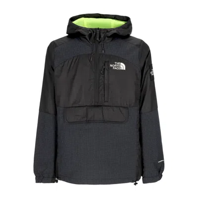 The North Face Convin Anorak Men's Pull-on Windbreaker Black/super Sonicblue