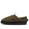 The North Face Corduroy Nuptse Mules 'military Olive' In Multi