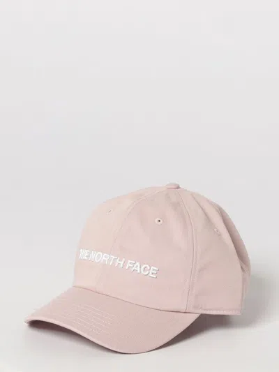 The North Face Cotton Baseball Cap With Logo And Adjustable Strap In Pink