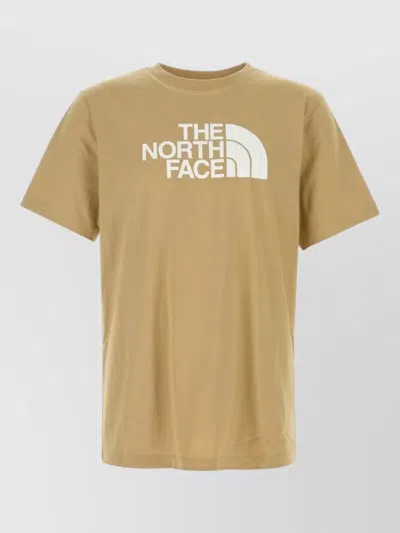 The North Face Cotton Blend Crew Neck Short Sleeve T-shirt In Brown