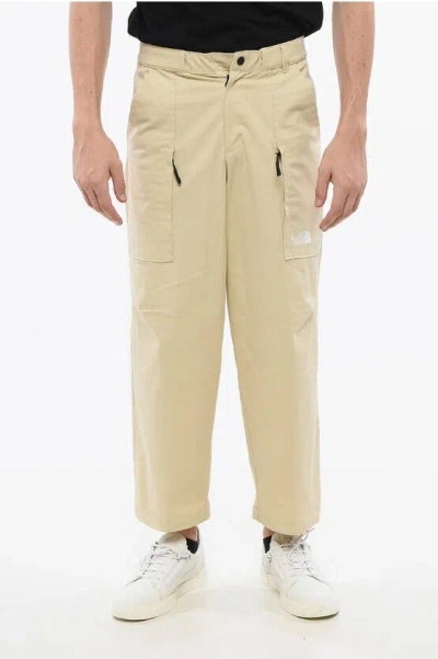 The North Face Cotton Casual Pants With Patch Maxi Pocket In Neutral