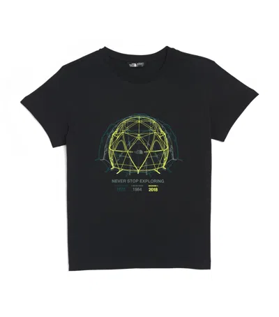 The North Face Kids' Cotton Graphic Print T-shirt In Black