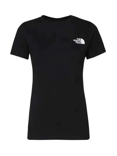 The North Face Cotton Logo T-shirt In Black