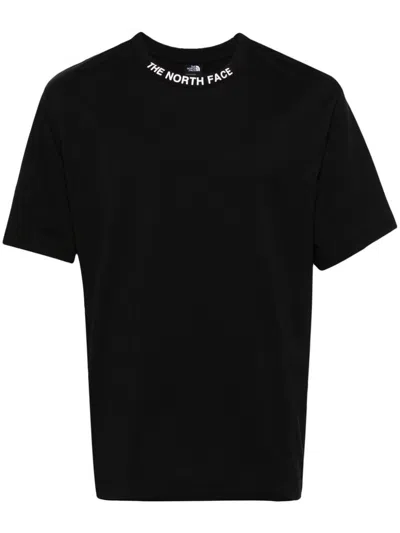 The North Face Cotton T-shirt In Black With Logo