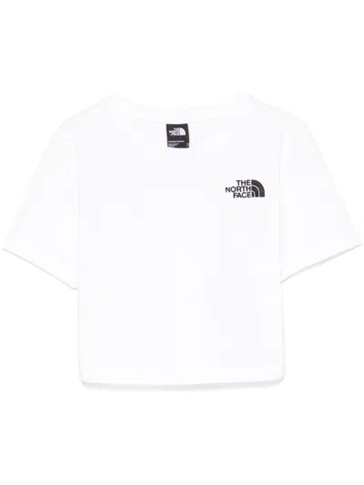 THE NORTH FACE COTTON T-SHIRT IN WHITE WITH LOGO