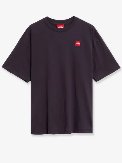 The North Face Cotton T-shirt With Logo Patch On The Front In Purple