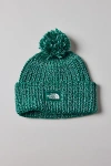 The North Face Cozy Chunky Knit Beanie In Evergreen, Women's At Urban Outfitters In Green