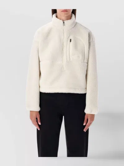 THE NORTH FACE COZY HIGH COLLAR PULLOVER FRONT POCKET