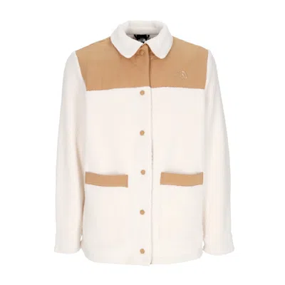 The North Face Cragmont Fleece Shacket Gardenia White/almond Butter Women's Teddy Bear