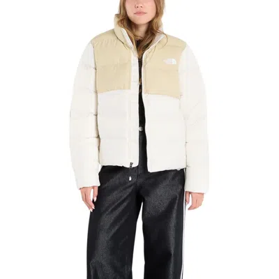 The North Face Cream Polyester Coat In White