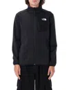 The North Face Full Zip Fleece With Hood And Pockets In Black