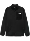 The North Face Full Zip Fleece With Hood And Pockets In 黑色