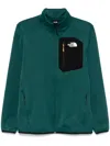 The North Face Crest Mid Layer Fleece Jacket In Green
